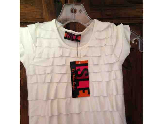 Toddler Size 5T Meliz Kozan Girls White Ruffle Dress