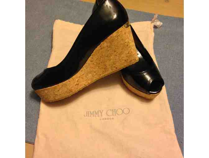 Jimmy Choo Patent Leather Wedges