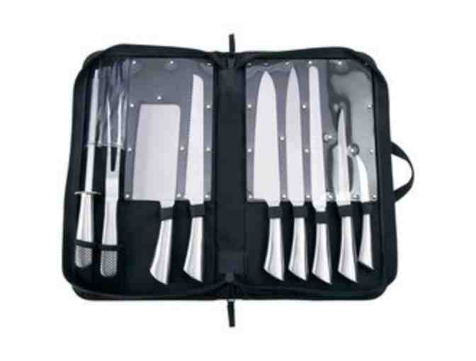 Slitzer 10-piece Stainless Steel Knife and Cleaver Set