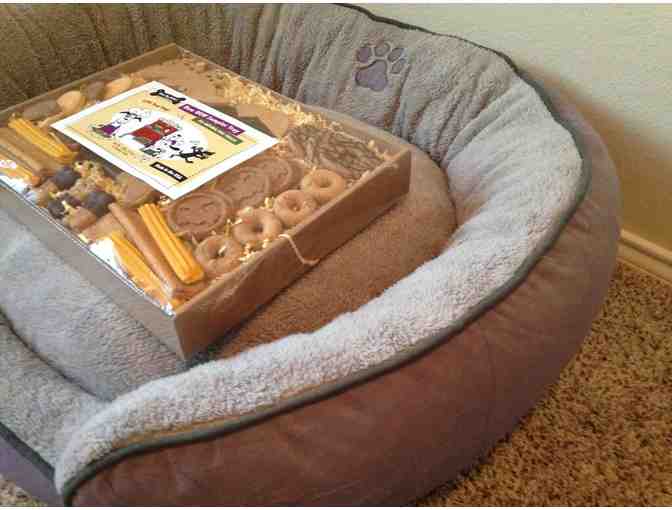 Large Dog Bed and Delicious Treats