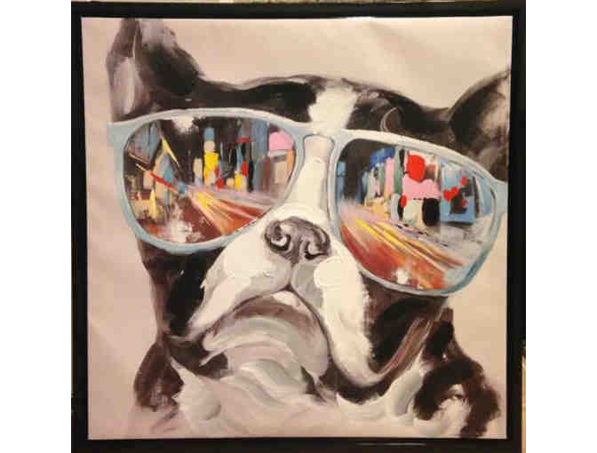'A Dog's  City View' Painting, 32' x 32'