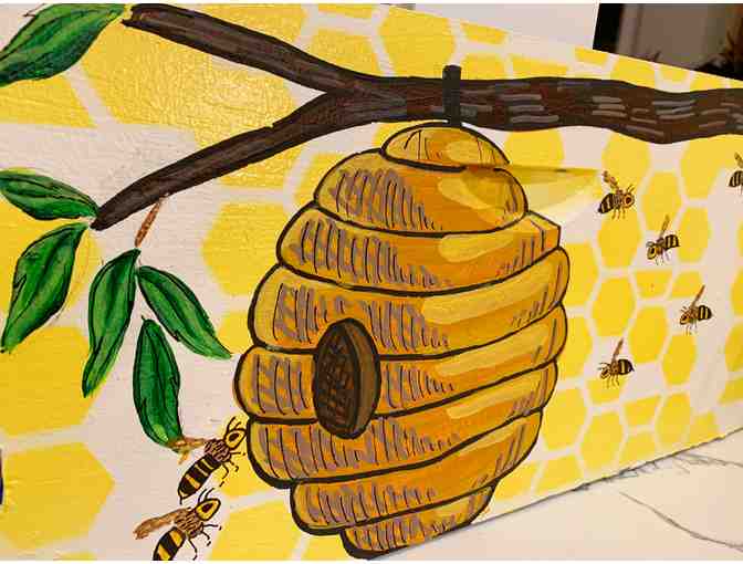 Bee Hive Painted