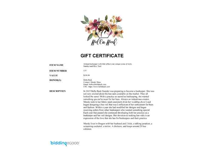 Bella Beek Gift Certificate