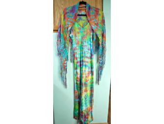 Silk Dress and Matching Shawl