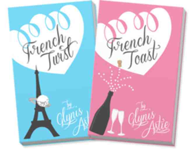 An autographed copy of the French Twist Series by Ossining Author Glynis Astie!