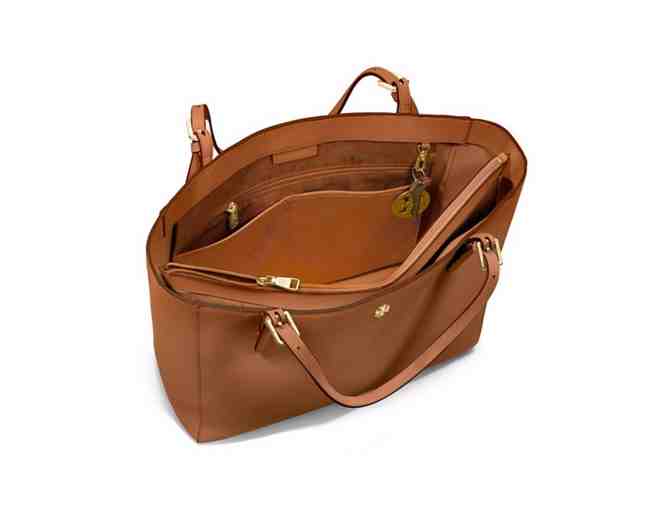 A Tory Burch York Buckle Saffiano Leather Tote