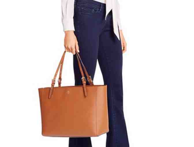 A Tory Burch York Buckle Saffiano Leather Tote