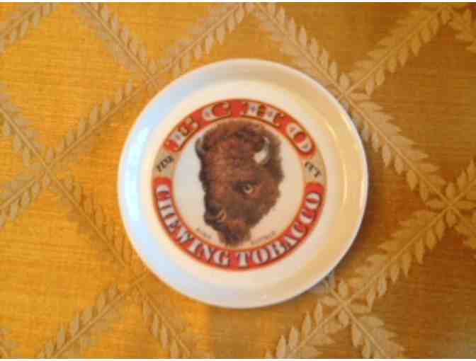 A Quartet of Porcelain Dipping Bowls & A Pair of Porcelain Wine Bottle Coasters