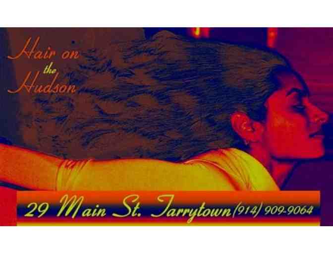 A $25 gift certificate for any service at Hair on the Hudson Salon