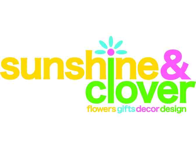 A Colorful Springtime Bouquet and Gift Card to Sunshine and Clover