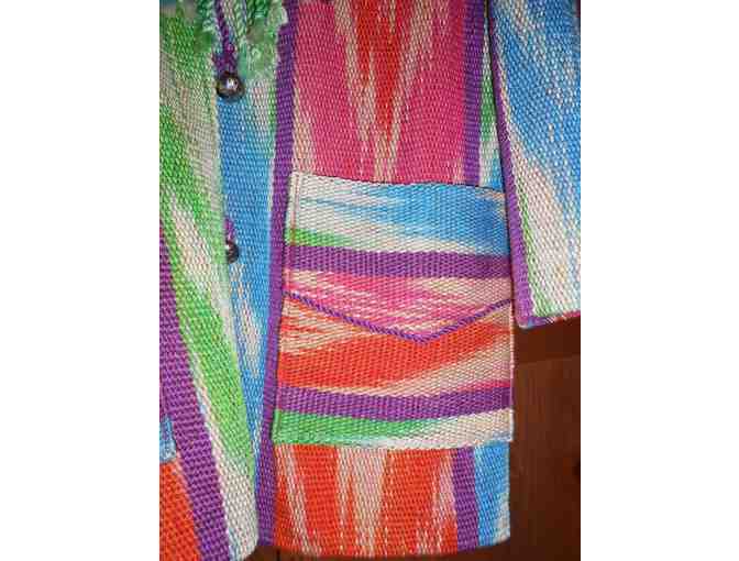 Jacket - Hand-woven fabric. (Western Style, Woman's size M/L)