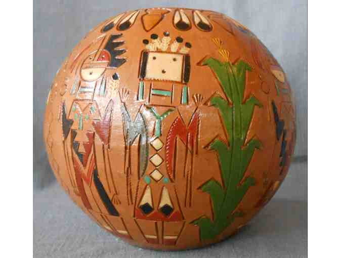 Pot - Navajo 'Yei'  by Irene Winter (Signed on Bottom)