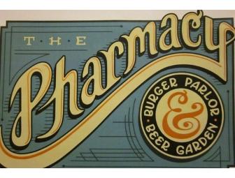 $100 Gift Certificate to Pharmacy Burger Parlor and Beer Garden
