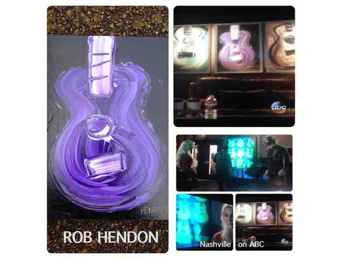 Rob Hendon 16' x 20' Guitar Painting as seen on ABC's Nashville