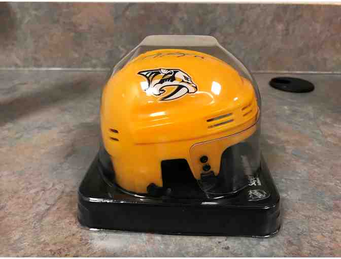 Nashville Predators mini-helmet signed by Craig Smith