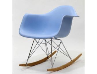 Blue Mid-Century Rocker- Includes Free Shipping