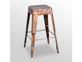 Bronze Bistro Barstool (Set of Two) - Includes Free Shipping