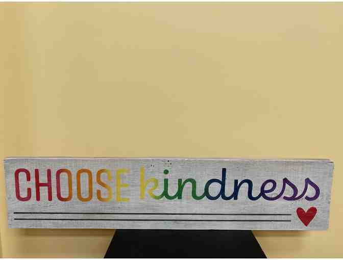 Board and Brush Workshop Gift Certificate and Choose Kindness Wooden Sign
