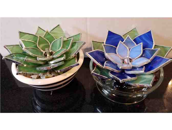 Stained Glass Succulent--Handmade!