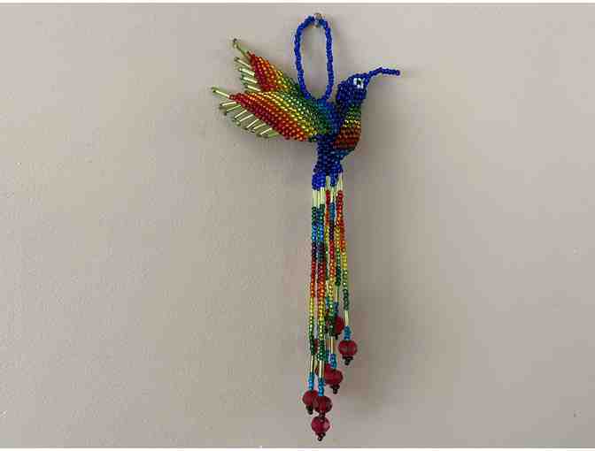 Rainbow Beaded Hummingbird Set