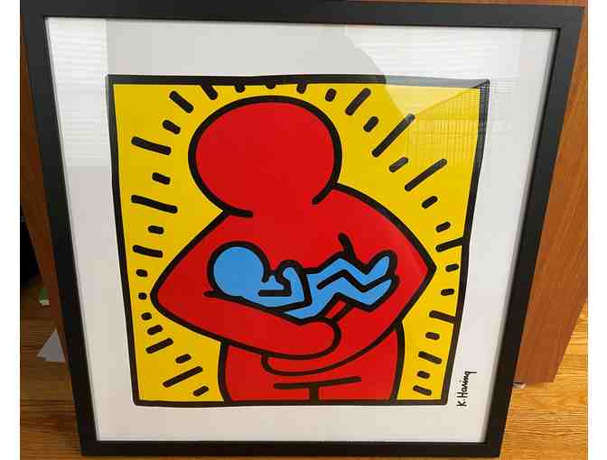 Keith Haring Print: Untitled (parent and baby)