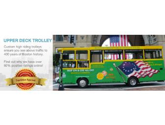 Boston Upper Deck Trolley Tours - Four (4) Tickets