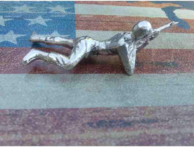 1 oz .999 Fine Silver Army Man Bullion Figurine - Photo 1