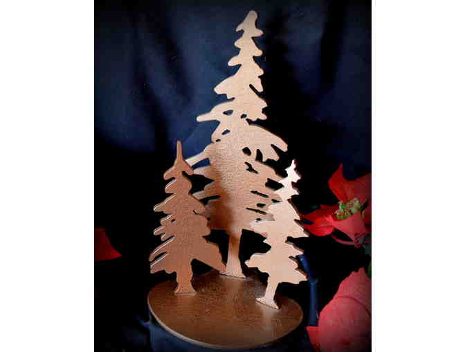 O Christmas Trees: Original Metal Sculpture