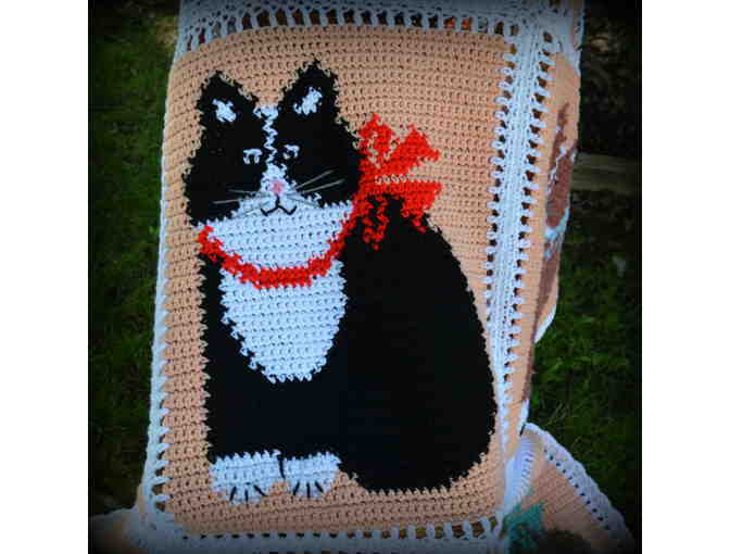 Cat Afghan . . . a Hand-Crocheted Cat Lover's Delight