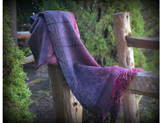 Shades of Purple . . . a handwoven scarf