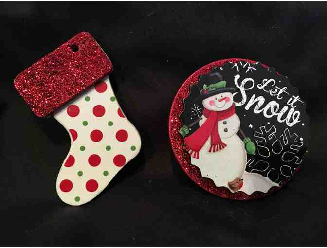 Hand-Crafted Christmas Pins - I - Photo 1