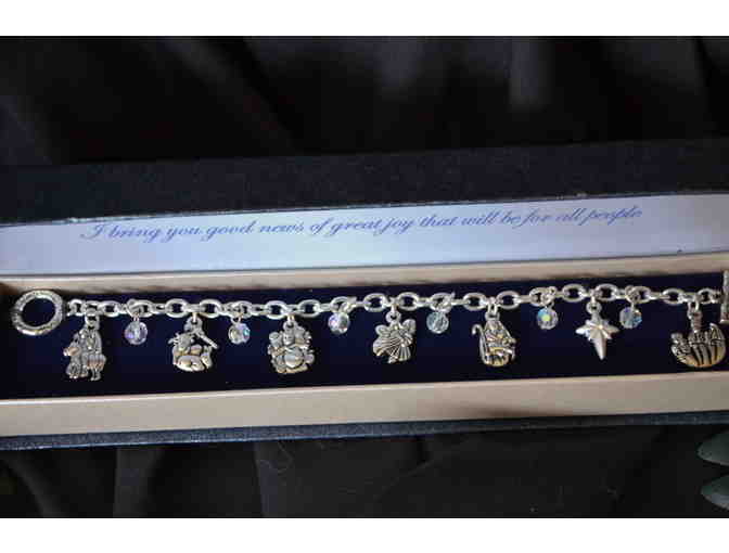 Nativity Sterling Silver Finish Bracelet