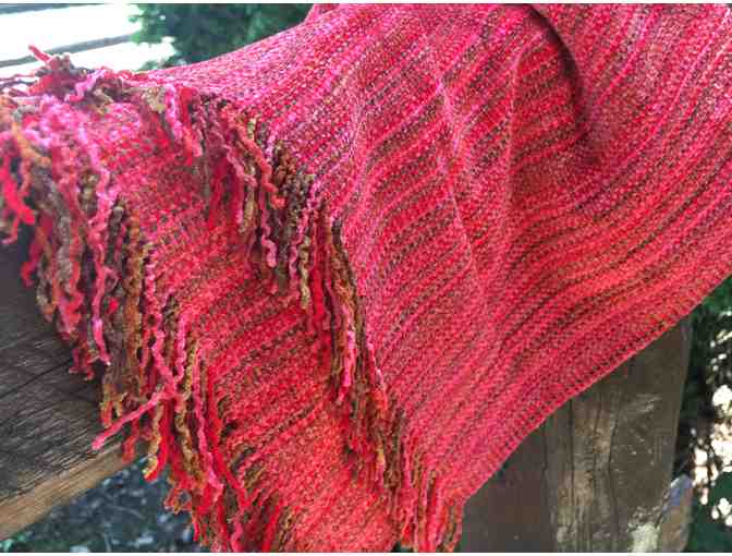 Everything Red . . . a handwoven scarf