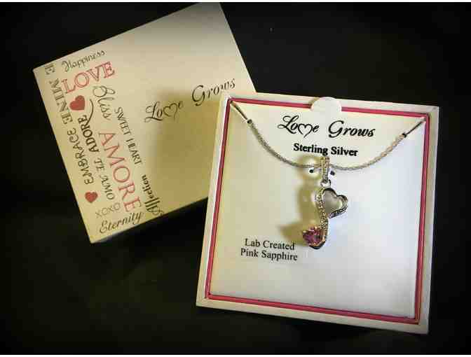 Love Grows . . . Sterling and Pink Sapphire Necklace - Photo 1