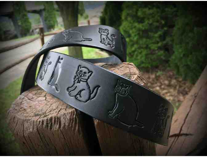 Purrfectly Feline . . . Hand-Crafted Leather Belt