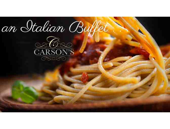 An Italian Buffet . . . at Carson's - Photo 1