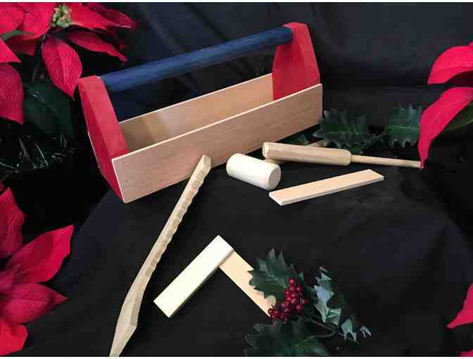 Hand-crafted Child's Wooden Toolbox