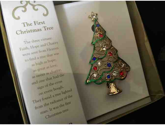 The First Christmas Tree Pin