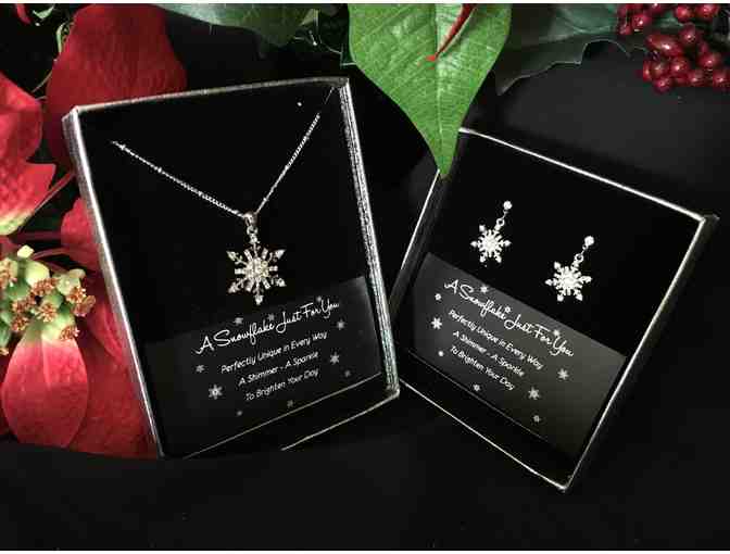 Snowflake Necklace and Earrings