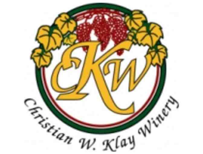 Wine Tasting . . . at the Christian W. Klay Winery