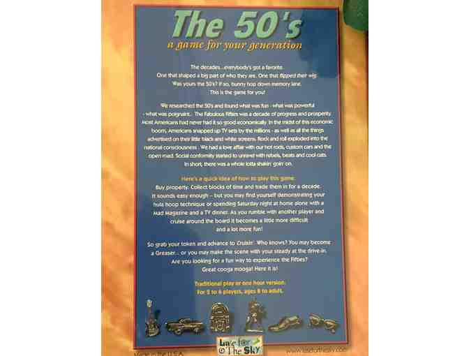 The 50's . . . . Monopoly Game