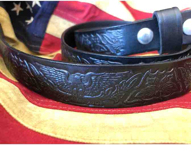 The American  Eagle . . . Handcrafted Leather Belt