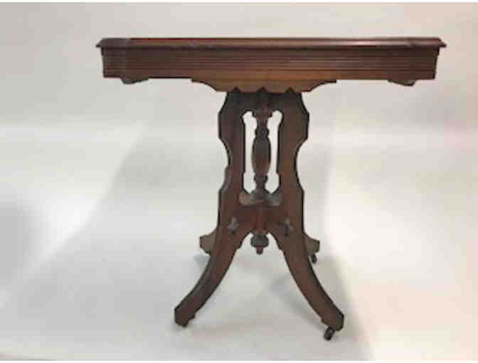 Antique dark hardwood heavy table