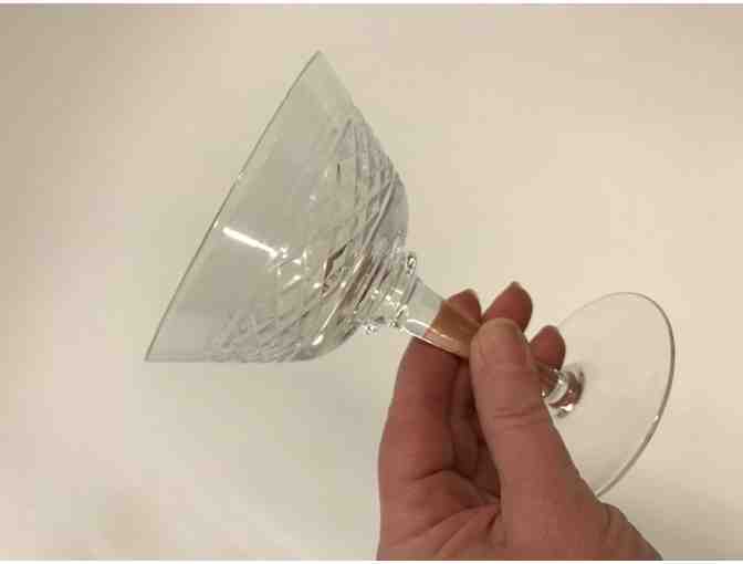 22 pieces clear glass stemware