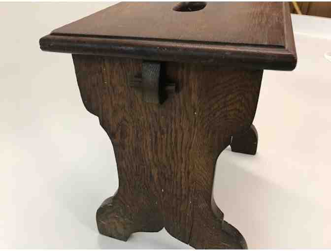 Antique Oak Arts and Crafts Low Stool