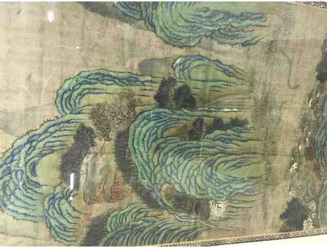 Chinese panel painting on silk