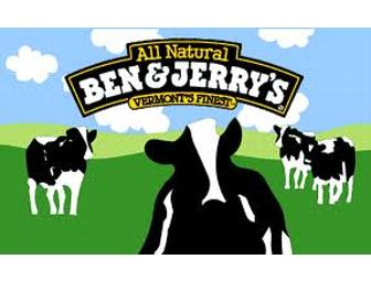 Ben & Jerry's Hot Fudge and a month of ice cream (5 pints)