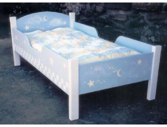 Handpainted toddler bed