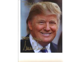 Original watercolor painting done by Mr. Donald Trump and Autographed Photos