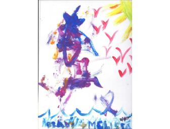 Original paintings done by Actress Ms. Melissa Joan Hart and her son Brady